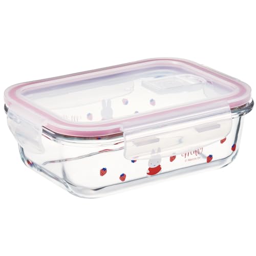 スケーターSkat 保存容器 650l M 耐熱ガラス製 オーブン 電子レンジ 食洗機対応 フタ弁付き ミッフィー GBST7A