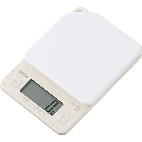 タニタ デジタルクッキングスケール アイボリー 最大計量1kg 最小表示1g