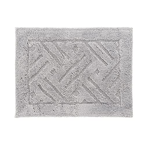 オカA 乾度良好リッカ バスマット 約45c×60c グレー 吸水 速乾 洗える 大判 かんどーくん