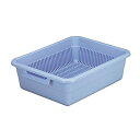 トンボ 水切り ザル トレー セット 幅42.5×奥行54.5×高さ17.5c ブルー アシスト No.0