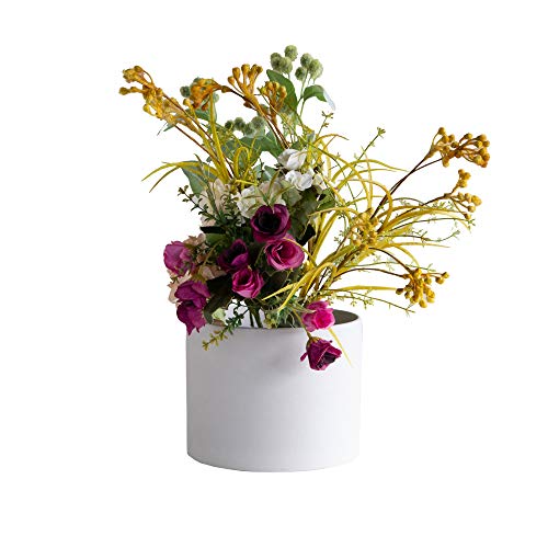 K フラワーベース グレー 20×15.5c AYAアヤ T910450