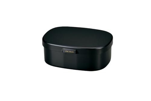 たつみや さっと洗えるお弁当箱 ブラック L 900 30451