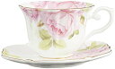ロイヤルアーデン カップ&ソーサー ボーンチャイナ 240l バラ柄 ピンク 37102