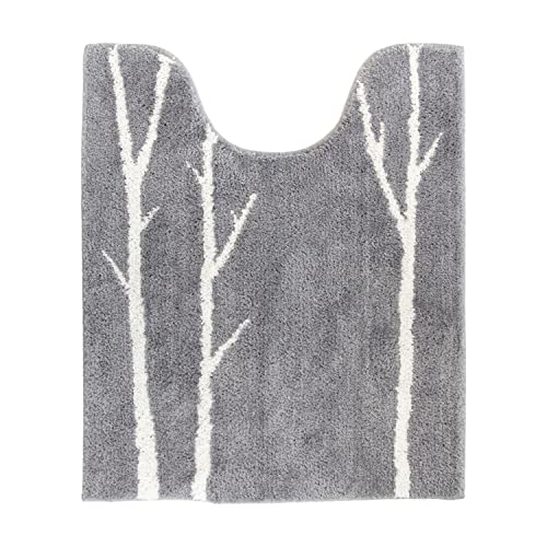 オカA マトカ トイレマット 約75c×63cロングサイズ グレー あったか 北欧 モダン ノルディック