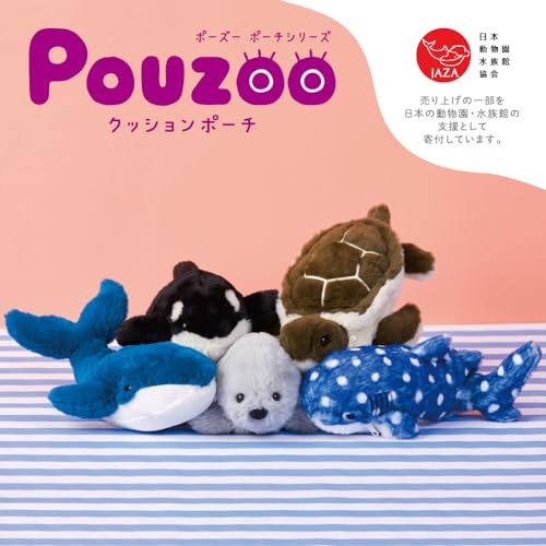 キングジムKingji ポーズー クッションポーチ クジラ サイズ：約10 D9 H30 PZC2054 2