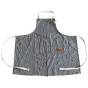 ダルトンDulton M'' ワークエプロン ヒッコリーストライプ コットン キッチン 作業 前掛け 高さ800 幅840 厚さ16OZ G61