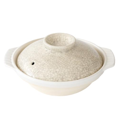 銀峯陶器 土鍋 京型 墨貫入 鍋焼きうどん用鍋 8号 23人用 約1500l 直火対応 保温性 萬古焼 11081