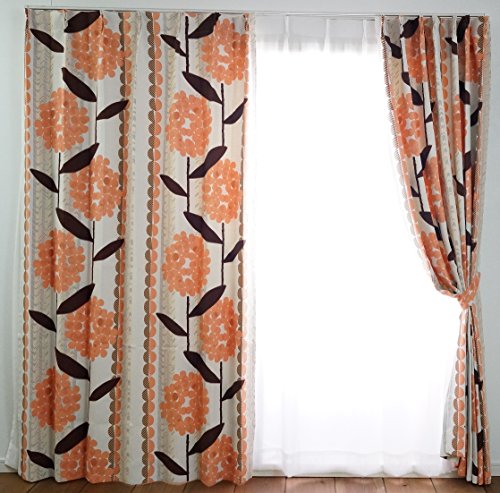 スミノエ 遮光カーテン ピンク 100×178c ケイランサス 洗える 1枚入り V1235