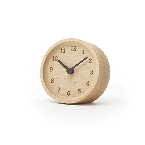 レムノス 置き時計 MUKU desk clock ブナ LC1205 BN Lenos