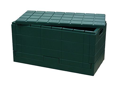 'D アイムディー 収納ボックス グリッドコンテナ スタンダード グリーン 38.5L