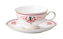 Noritake ノリタケ カップ & ソーサー コーヒー ティー 兼用 190cc 魔女の宅急便 ピンク ボーンチャイナ M97221/H6