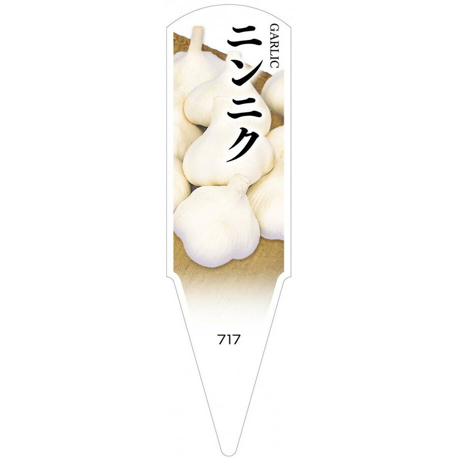 野菜苗用ラベル　ニンニク　100枚入　No717　【メーカー直送】