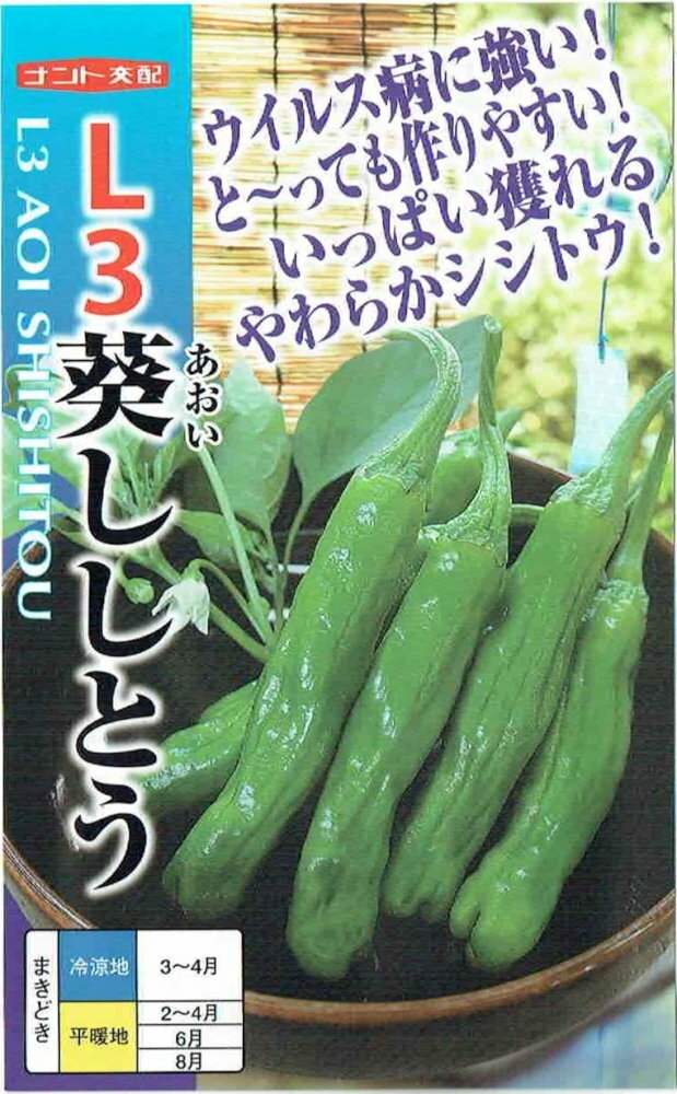 ナント種苗　「L3葵ししとう」のタネ　約20粒