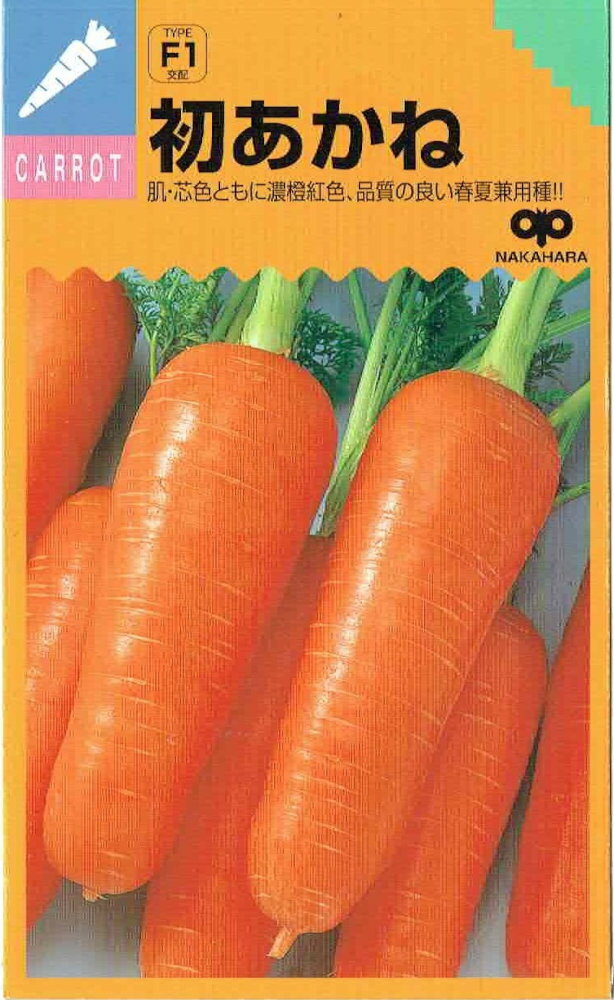 中原採種場　ニンジン　「初あかね」のタネ　［内容量:7ml］
