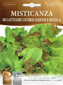 【HORTUS社】イタリアンサラダMIX　Di lattughe cicorie indivie e rucola　8g　[4021][COD.BSOMST003] 【郵送対応】