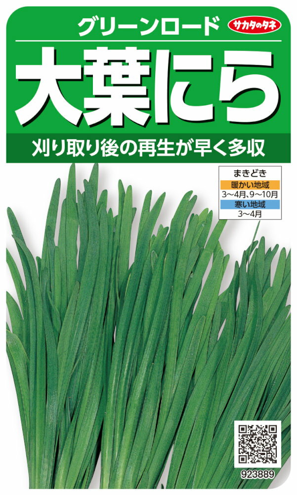 サカタのタネ　ニラ 大葉にら グリーンロードのタネ［内容量:5ml］のサムネイル
