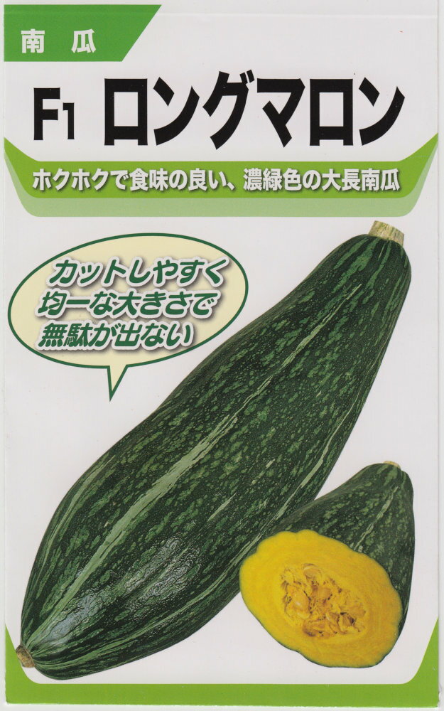 宝種苗 カボチャ ロングマロンのタネ[内容量：約8粒]