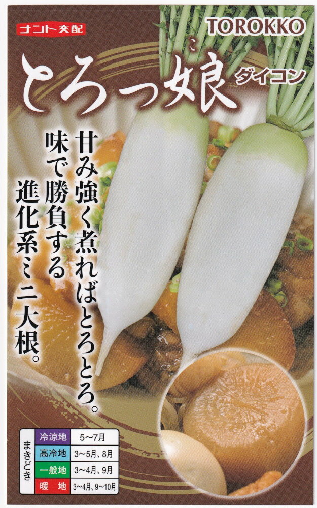 ナント種苗 ミニダイコン とろっ娘のタネ[内容量：2ml]