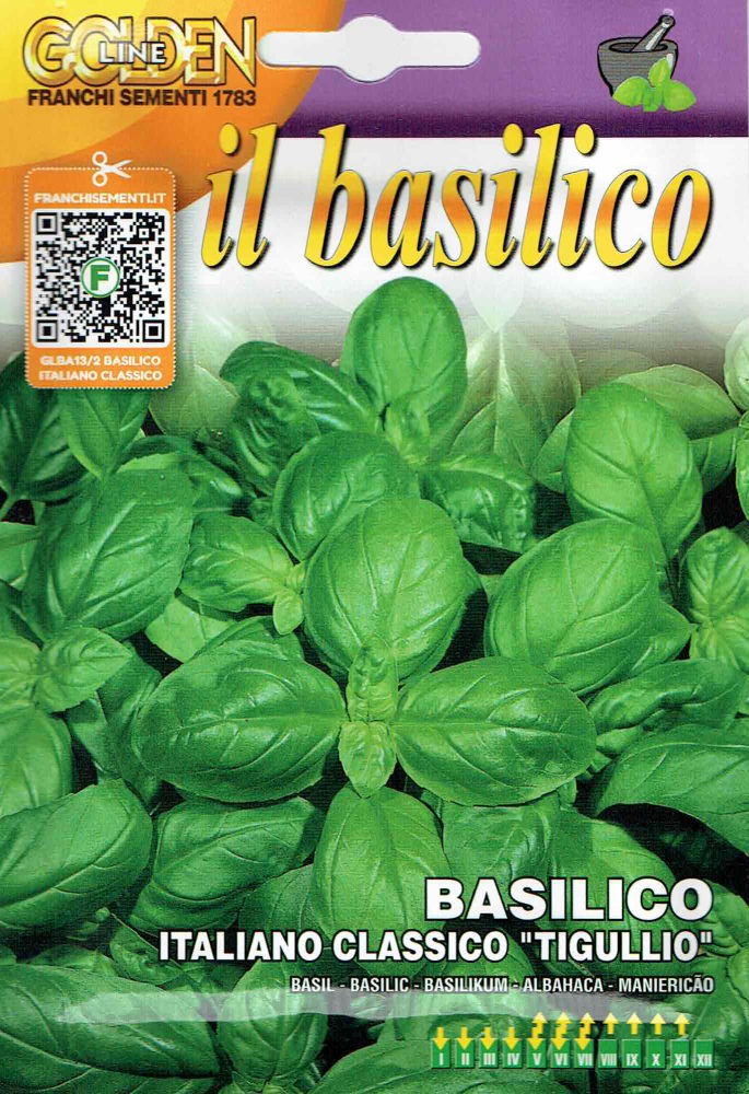 【FRANCHI社】【GL13/2】バジル Italian classico”tigullio”[内容量：10g]