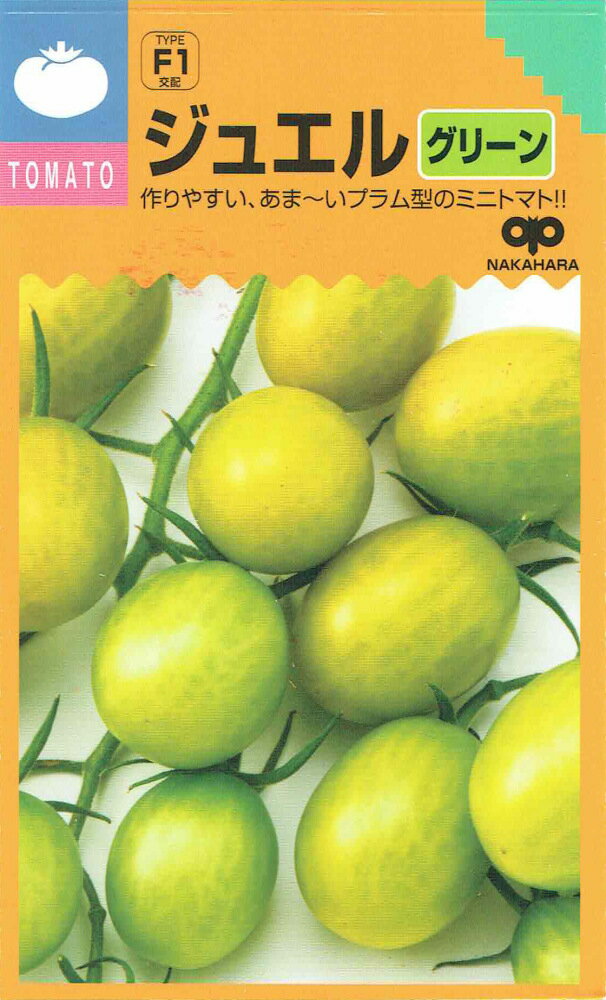 中原採種場 ミニトマト TYジュエル　グリーンのタネ[内容量：約12粒]