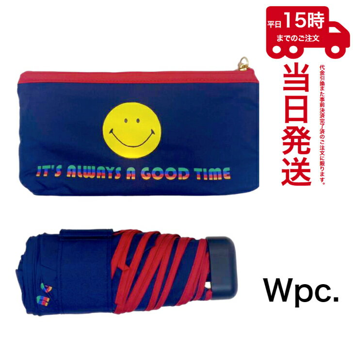 ワールドパーティー(Wpc.) 雨傘 折りたたみ傘 ネイビー 50cm レディース グッドタイムスマイリー ミニ SM05-178 NV