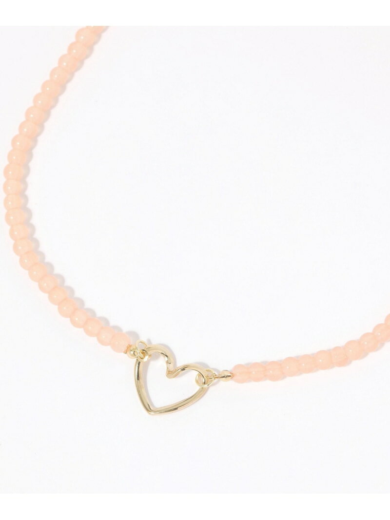 【SALE/50%OFF】ハートトップビーズネックレス niko and ... ニコアンド アクセサリー・腕時計 ネックレス ホワイト ピンク【RBA_E】[...