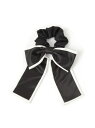 【SALE/50%OFF】バイカラーBIGリボンシュシュ niko and ... ニコアンド ヘアアクセサリー ヘアゴム ホワイト ブラック【RBA_E】[R...