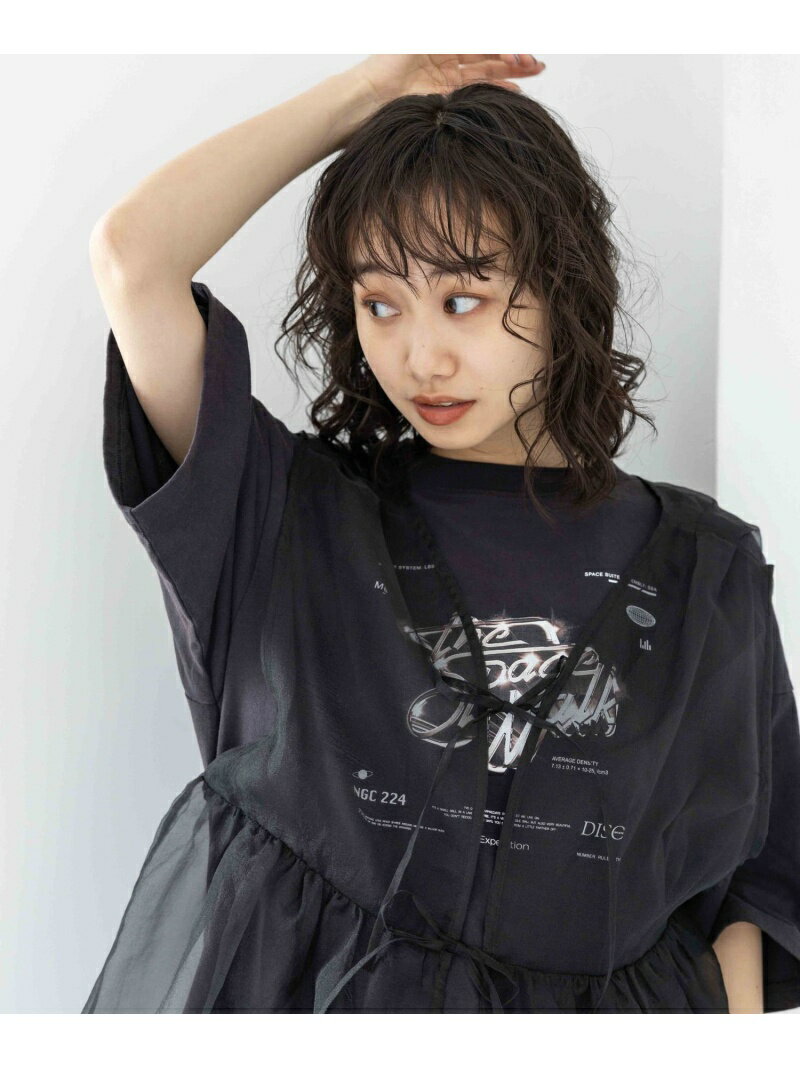 (W)VTGライクフロストカコウTEE niko and... ニコアンド トップス カットソー・Tシャツ グレー【送料無料】[Rakuten Fashion]のサムネイル