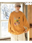 【UNISEX】【ワーナー・ブラザース】コラボアソートプリントプルオーバー niko and ... ニコアンド トップス スウェット・トレーナー イエロー ホワイト グレー ピンク ブルー【送料無料】[Rakuten Fashion]