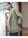 【SALE/54%OFF】スタンドトレンチコート niko and ... ニコアンド ジャケット・アウター トレンチコート ネイビー カーキグリーン ベージュ...