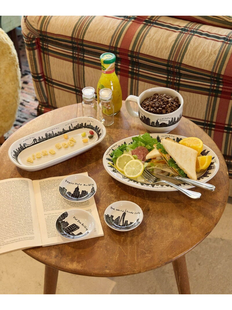 【FISHS EDDY(フィッシュエディ)】212 Skylineオーバルトレイ/幅26.5cm Fishs Eddy ニコアンド 食器・調理器具・キッチン用品 その他の食器・調理器具・キッチン用品 ホワイト[Rakuten Fashion] nikoand-10010498 niko and .../ニコアンド サンプル画像2