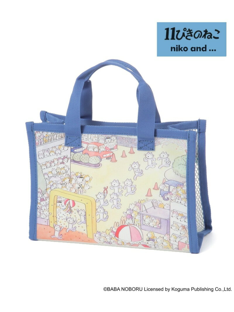 【11ぴきのねこ】コラボ スパバッグ niko and ... ニコアンド インテリア・生活雑貨 トイレ用品・バス用品[Rakuten Fashion]のサムネイル
