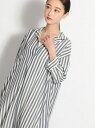 【SALE／50%OFF】(W)リンクルエアースキッパSHOP niko and ... ニコアンド ワンピース・ドレス シャツワンピース ブルー ネイビー ホワイト【RBA_E】[Rakuten Fashion]