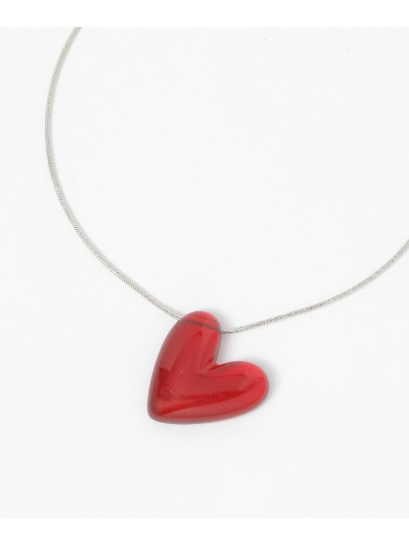 【SALE／50%OFF】カラーハートネックレス niko and ... ニコアンド アクセサリー・腕時計 ネックレス レッド ブラック【RBA_E】[Rakuten Fashion]
