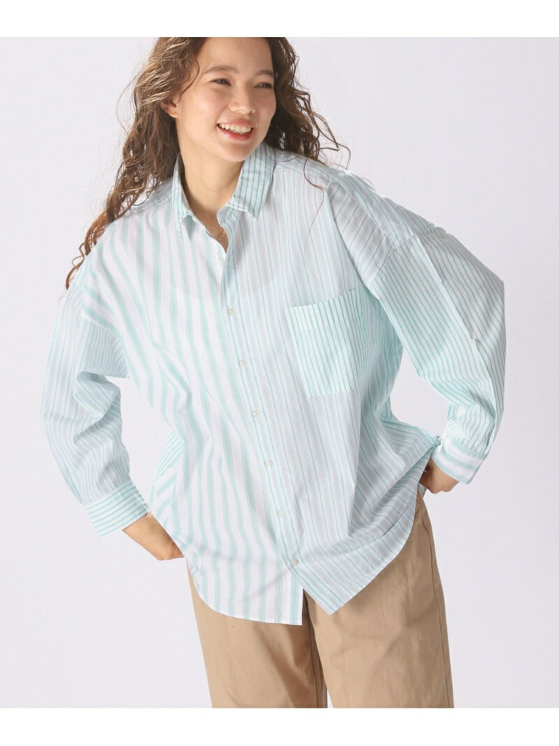 【SALE／50%OFF】(W)マーセワイヤーレギュラーSH niko and ... ニコアンド トップス シャツ・ブラウス グリーン ピンク ブルー ホワイト【RBA_E】[Rakuten Fashion]のサムネイル