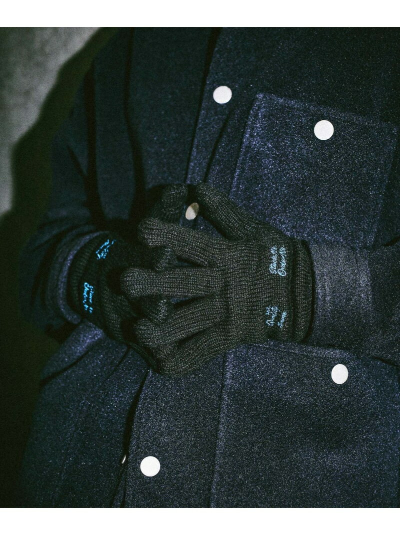 ステッチ裏毛ニット編みグローブ niko and ... ニコアンド ファッション雑貨 手袋 ベージュ ブラック[R..