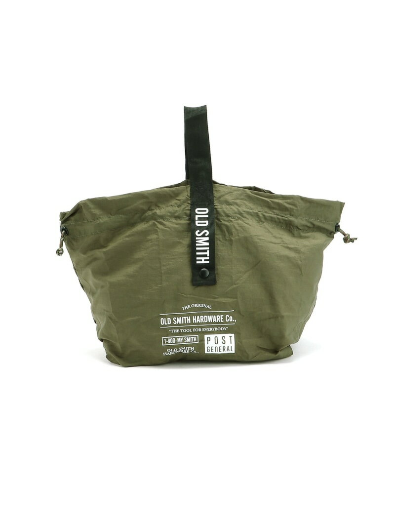 POST GENERAL/[OLD SMITH]パラシュートナイロンエコバッグ POST GENERAL ニコアンド バッグ エコバッグ・サブバッグ グリーン ブラック ベージュ[Rakuten Fashion]のサムネイル