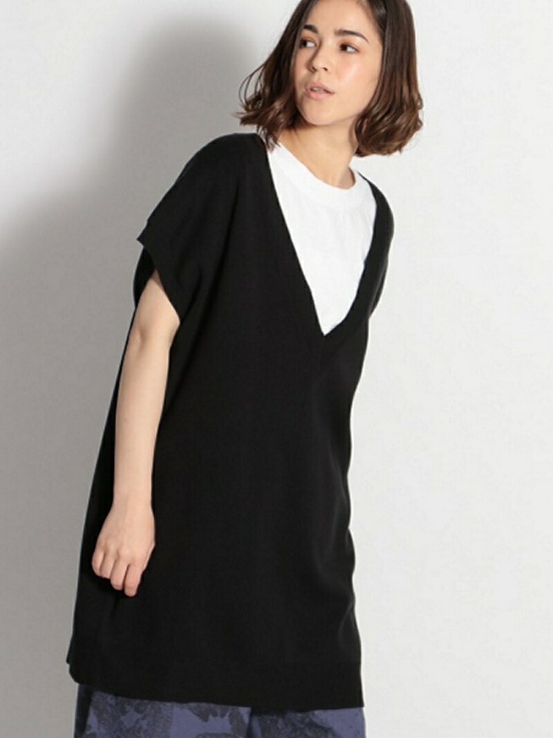 【SALE／50%OFF】(W)オーバーシルエットベスト niko and ... ニコアンド トップス その他のトップス ブラック ブラウン ベージュ【RBA_E】[Rakuten Fashion]のサムネイル