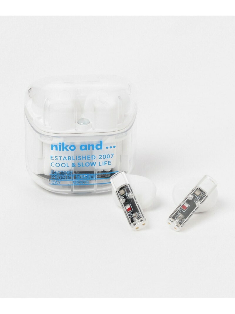 オリジナルニコロゴクリアワイヤレスイヤホン niko and ... ニコアンド スマホグッズ・オーディオ機器 ..
