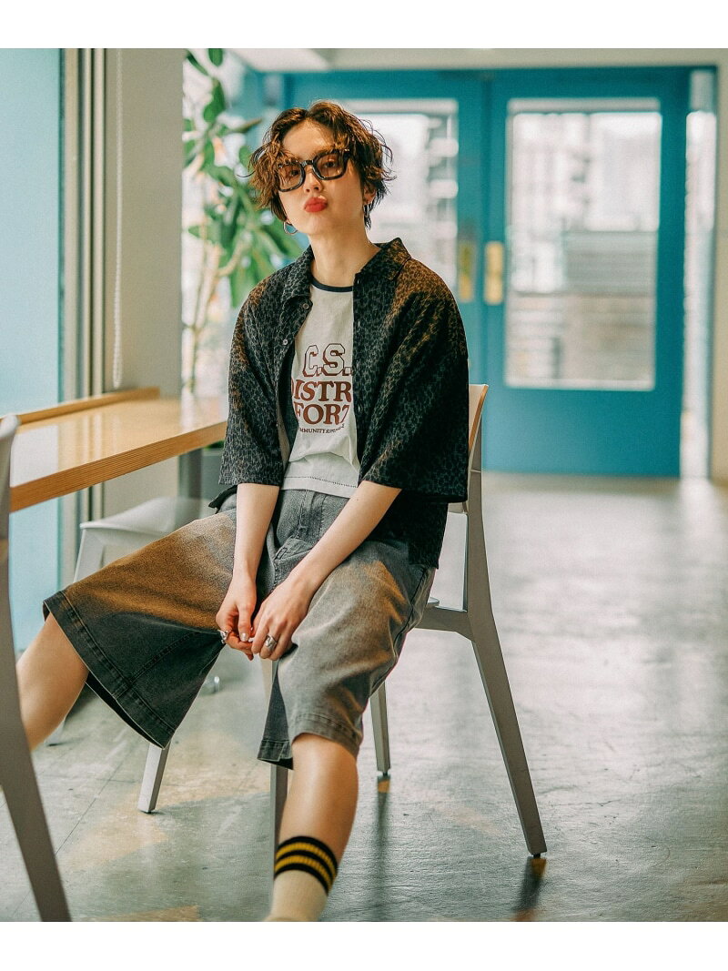 Cotton - ストレッチハーフパンツ niko and ... ニコアンド パンツ その他のパンツ ブラック グレー ブルー【送料無料】[Rakuten Fashion]