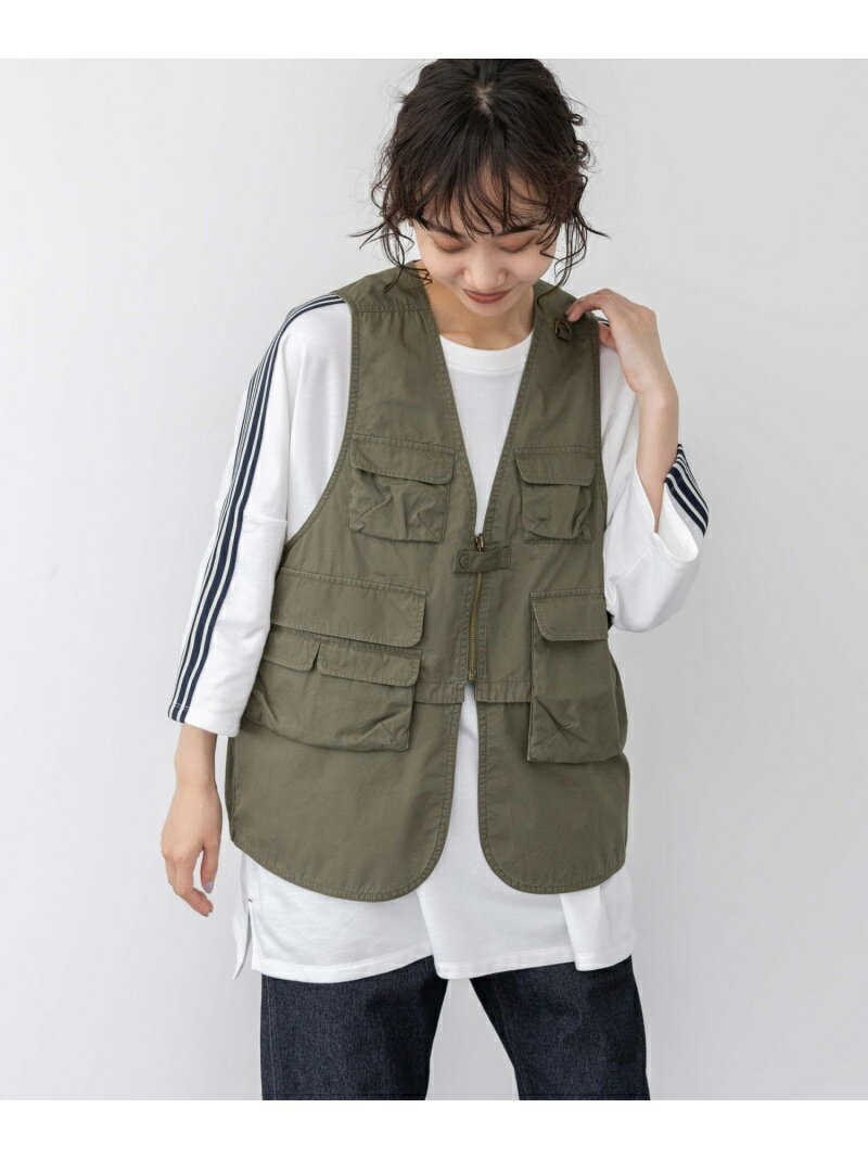 (W)3WAYフィッシングベスト niko and... ニコアンド トップス ベスト・ジレ カーキ ブラック ベージュ【送料無料】[Rakuten Fashion]のサムネイル