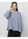 【SALE/50%OFF】フェイクスウェードロゴ刺繍プルオーバー niko and ... ニコアンド トップス スウェット・トレーナー ピンク グレー ブルー...