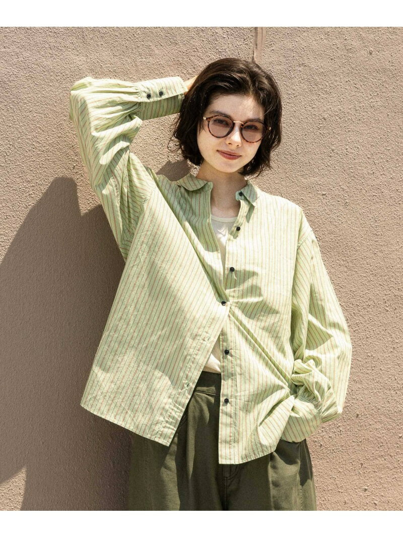 マーセ衿2WAYシャツ niko and ... ニコアンド トップス シャツ・ブラウス イエロー ネイビー グリーン ホワイト ブラウン【送料無料】[Rakuten Fashion]のサムネイル