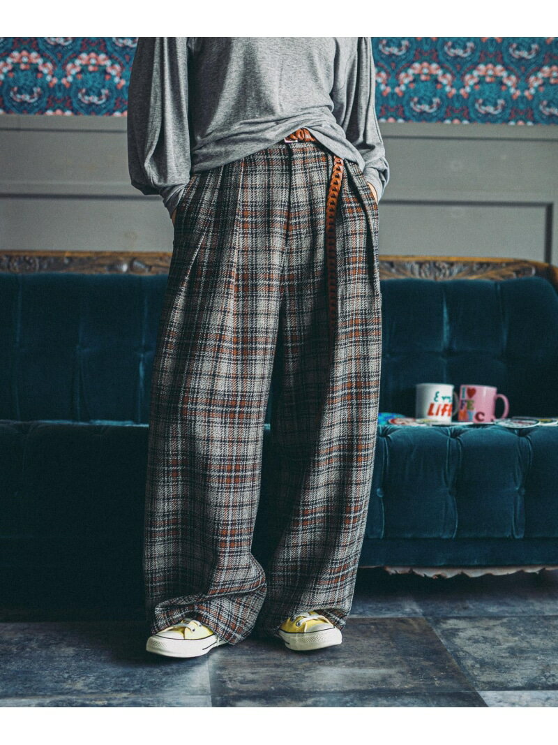 [MODE NORM CORE] 2タックペインターアソートパンツ niko and ... ニコアンド パンツ その他のパンツ グレー カーキグリーン【送料無料】[Rakuten Fashion]のサムネイル