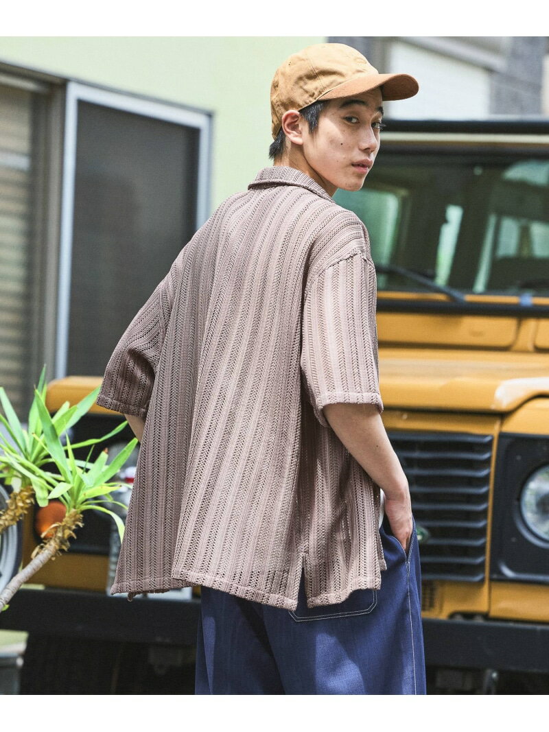 【SALE／30%OFF】無地透かし柄シャツ niko and ... ニコアンド トップス シャツ・ブラウス ブラック グリーン ピンク【RBA_E】【送料無料】[Rakuten Fashion]のサムネイル