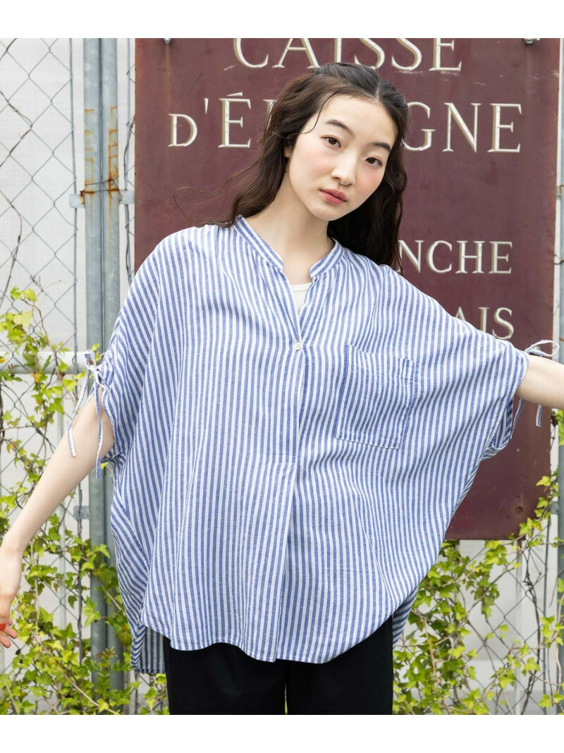 【SALE／30%OFF】COMFORTリネンバンドブラウス niko and ... ニコアンド トップス シャツ・ブラウス ブルー ブラック ホワイト グレー【RBA_E】[Rakuten Fashion]のサムネイル