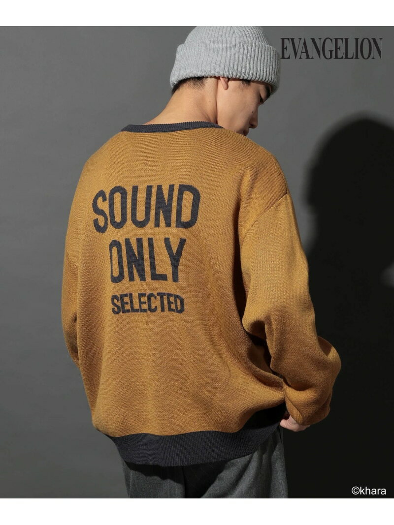 【EVANGELION(エヴァンゲリオン)】コラボジャカードニットプルオーバー niko and ... ニコアンド トップス ニット イエロー ブラック【送料無料】[Rakuten Fashion]