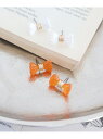 【SALE/50%OFF】クリアリボン2SETピアス niko and ... ニコアンド アクセサリー・腕時計 ピアス オレンジ ブルー【RBA_E】[Rak...
