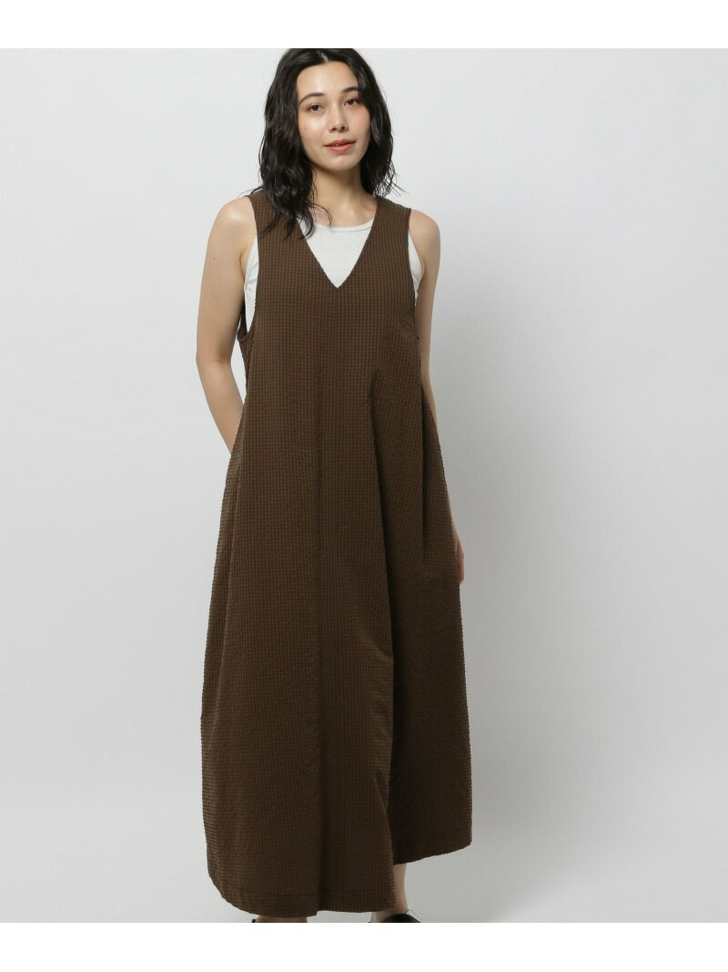 ポコポコサマードレス niko and ... ニコアンド ワンピース・ドレス ワンピース ブルー グレー ブラウン【送料無料】[Rakuten Fashion]