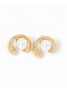 【SALE/50%OFF】ステンレスコンビパール調ピアス niko and ... ニコアンド アクセサリー・腕時計 ピアス グレー イエロー【RBA_E】[R...